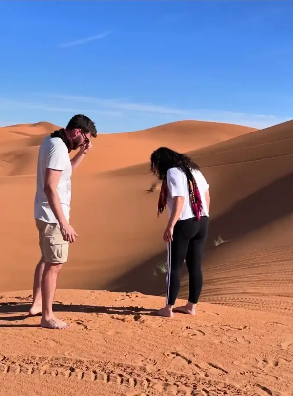 couple in desert