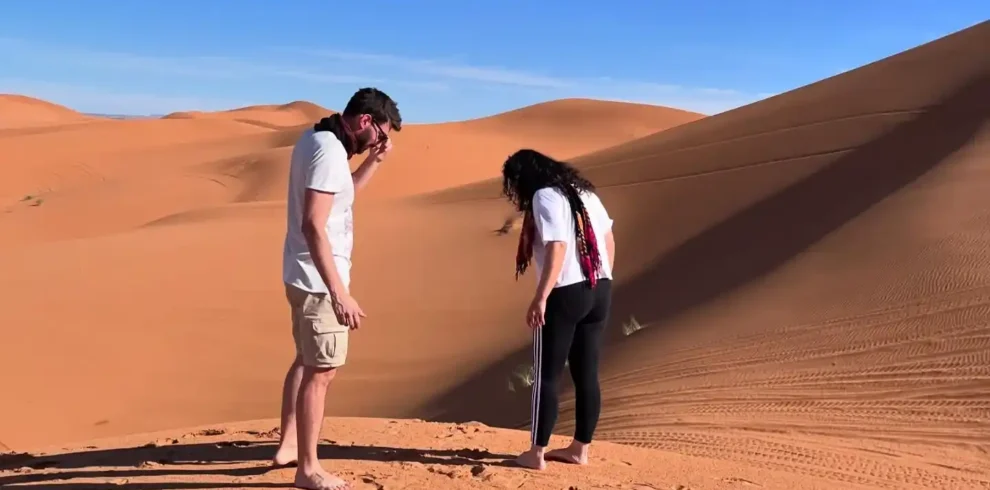 couple in desert