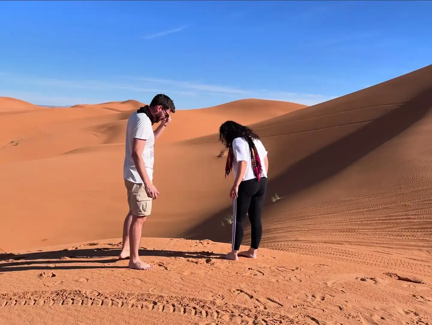couple in desert