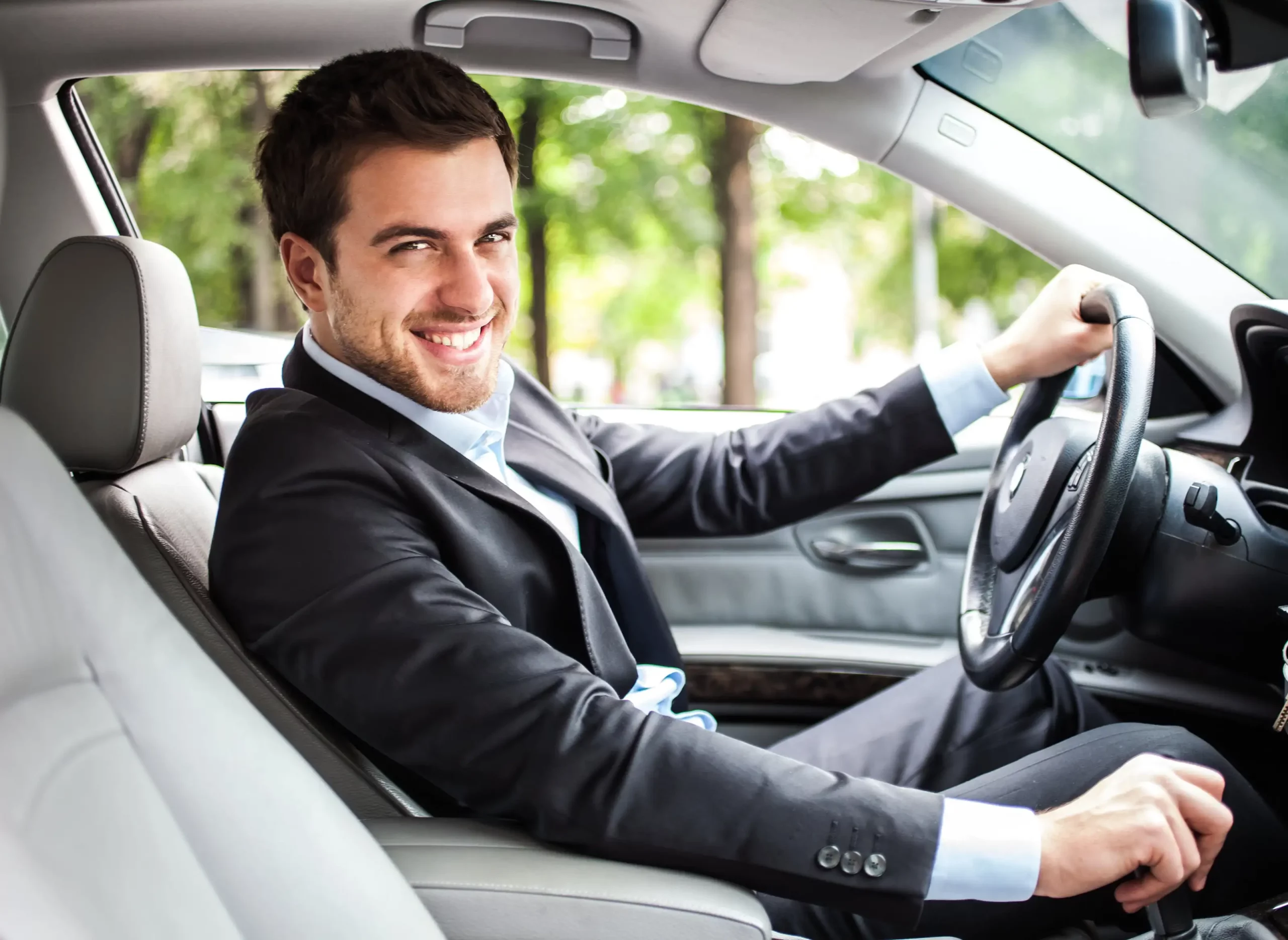 car with driver